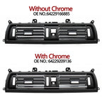 LHD RHD Car Front Rear Air Conditioning Chromed AC Vent Grille Outlet Cover Panel For BMW 5 Series F10 F11 F18 520i 523i 525i