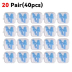 25/1Pair Ear Plugs Sleeping Noise Cancelling Reusable Silicone Sound Block Earplugs Summer Waterproof Swimming Ear Plug With Box