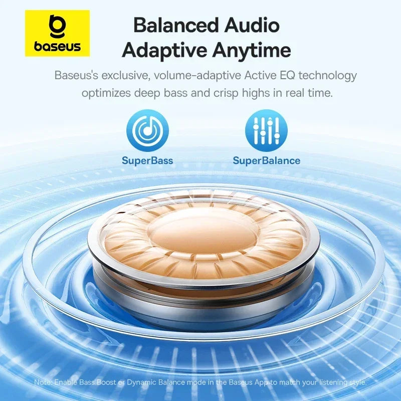 Baseus EP10 Pro ANC Wireless Earbuds Bluetooth 6.0 LDAC Hi Res IP55 12H 55H