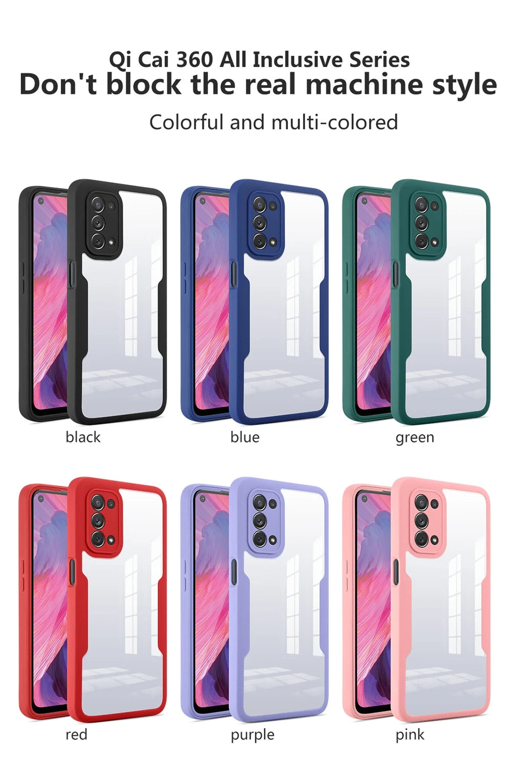 360 Full Body Case For Samsung A73 A72 A57 A56 A55 A54 A52 A37 A35 A34 A33 A32 A27 A25 A24 A17 A16 A15 A14 A13 A07 A06 A05 A04 S