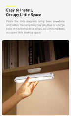 Baseus Desk Light Magnetic Hanging Table Lamp Rechargeable LED Stepless Dimming Desk Lamp Read Study Work Eye Protection Light