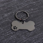 Custom Name Dog Tags Personalized Text Dog ID Tag Bone Shaped Stainless Steel Laser Engraving Anti-lost Customized Pets ID Tag