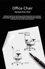 leather boss chair, executive chair, swivel chair, lunch break, carefree computer chair, sedentary and comfortable study home