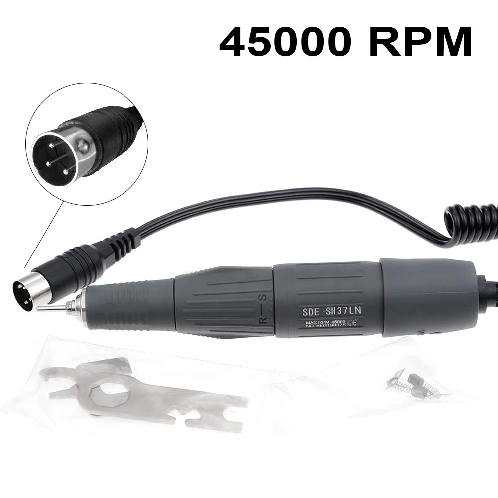45000 & 35000 RPM Electric Professional Nail Sander Drill Pen Micromotor Polishing Machine Handpiece 2.35mm
