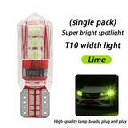 Width light modified car led lens t10 small light bulb super bright car exterior lights running lights general wholesale h11 h7