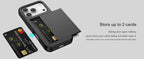 Case For iPhone 18 Pro Max 18 Pro 17 Pro Max 17 17e 16e Wallet Card Holder Slide Slot Slim Hard PC Heavy Duty Protective Cover