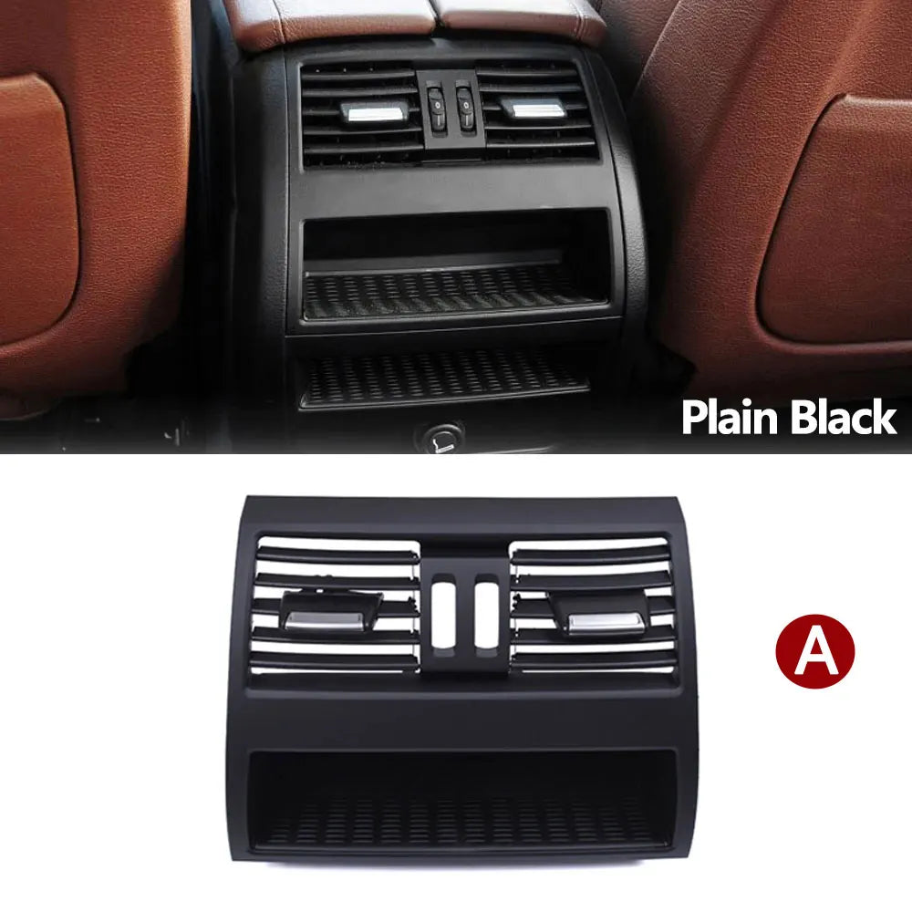LHD RHD Car Front Rear Air Conditioning Chromed AC Vent Grille Outlet Cover Panel For BMW 5 Series F10 F11 F18 520i 523i 525i