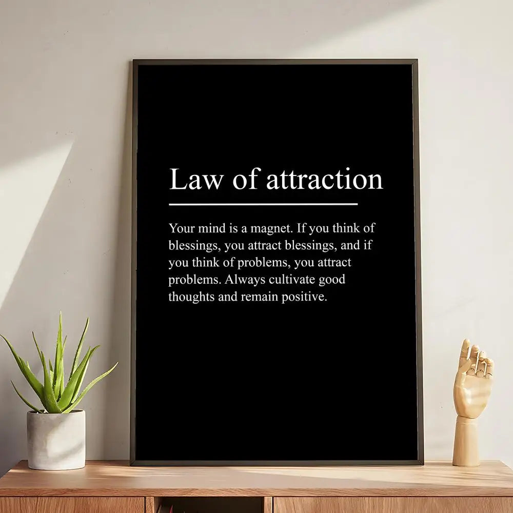 Discipline Motivational Terms Poster Modern and Elegant Wall Stickers for Home Decor Living Room Dormitory Wall Art