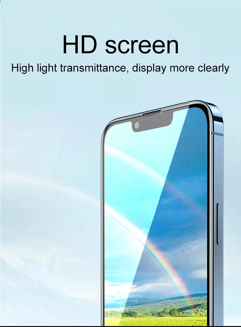 9D Tempered Glass 3-10PCS for iPhone 17/16/15/14/13/12/11 Pro Max,X/XS/XR/14/15/16/17 Air – Anti Fingerprint Screen Protector