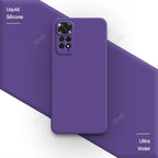 Basic Phone Case for Xiaomi Redmi Note 11 Global Market 4G 6.43" Soft Liquid Silicone Square Classic Lens Protection Back Covers