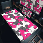 Gaming Mouse Pads Large Size Table Pad Blue White Strata Liquid Mouse Pad Computer Play Mat Leather Mouse Pad Keyboard Desk Mat