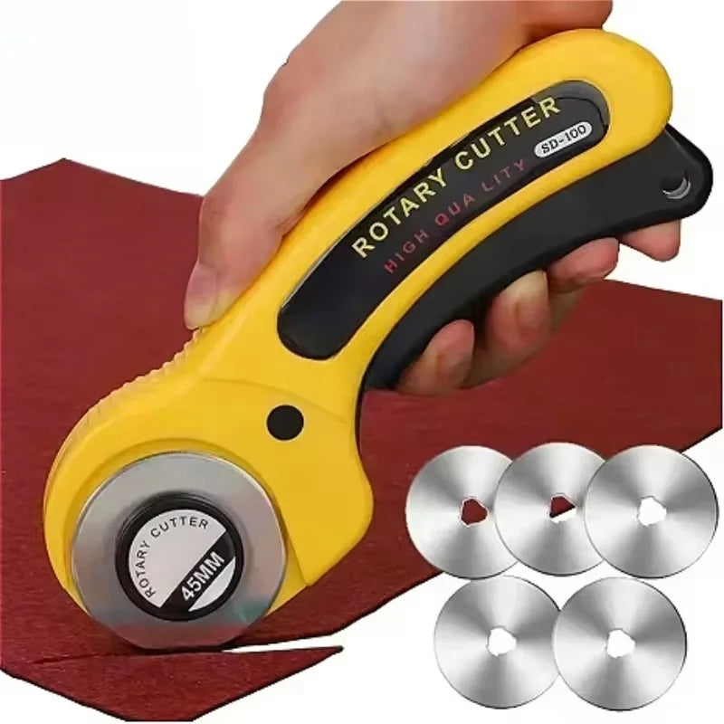 Sewing Rotary Cutter Kit 45mm Rotary Cutter  Cutting Mat Patchwork Ruler Precision Knife for Sewing Quilting Crafts