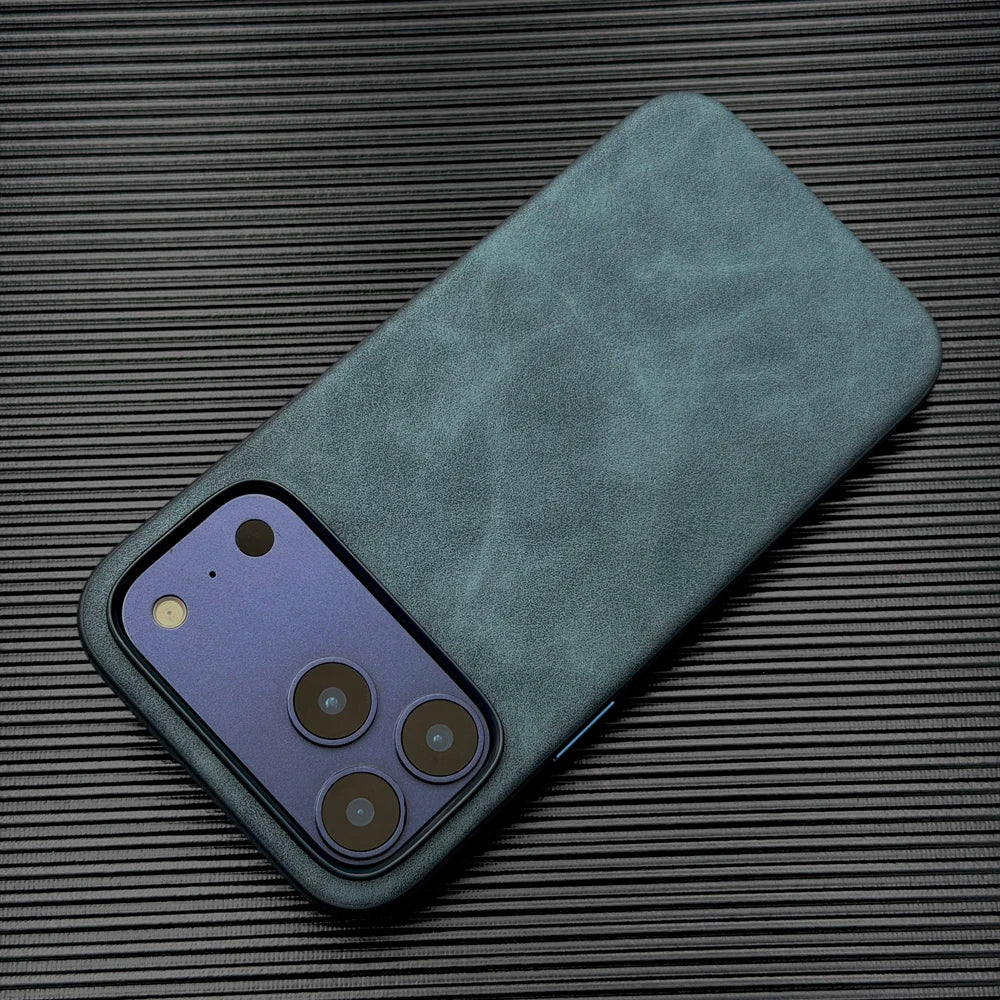 Luxury Leather Retra Case For iPhone 18 17 16 15 14 13 Pro Max 17Pro IPhone17 ProMax Matte Smooth As Skin Touch Feeling Cover