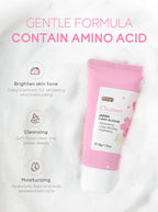 Vitamin C Sakura Facial Cleanser Face Wash Foam Foam Face Cleanser Moisturizing Whitening Anti-aging  Wrinkle Skin Care