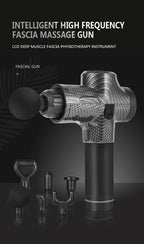 Fascial Massage Gun Electric Percussion Pistol Massager Body Neck Back Deep Tissue Muscle Relaxation Massage Gun Fitness