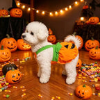 Halloween Pumpkin Pet Costume Cute Pet Dress Funny Pumpkin Outfit Clothes For Small Dogs Cats Teddy Poodle Bichon Party Clothing
