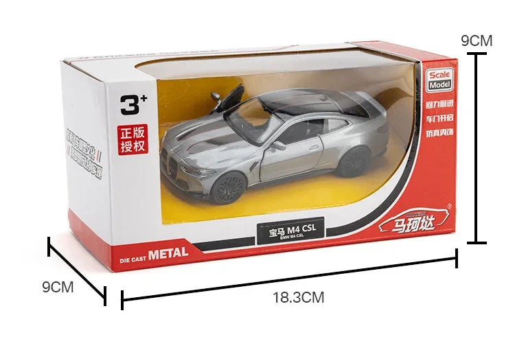 1:36 M4 CSL Sports Car Metal Toy Alloy Car Diecasts & Toy Vehicles Car Model Model Car