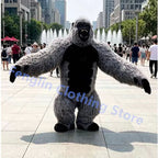 Cartoon Doll Costume 2.6-meter Inflatable Gorilla Mascot Costume Cartoon Doll King Kong Plush Party Advertisement and Role Playi