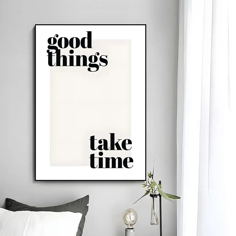 Minimalist Text Inspirational Poster Wall Art Print Poster Decorative Mural Home Decor Gift Unframed