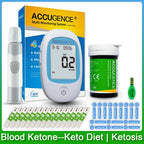 Multi-function Blood Ketone Meter Kit with Ketone Test Strips, Ketone Monitoring for Keto Diet, Ketosis, Fast & Accurate Results