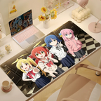 Anime B-Bocchi The Rock! Mouse Pad Large Cute Non-slip Lockedge Desktop Computer Desk Mat Keyboard MousePad Office Gamer Student
