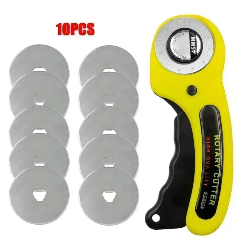 Sewing Rotary Cutter Kit 45mm Rotary Cutter  Cutting Mat Patchwork Ruler Precision Knife for Sewing Quilting Crafts