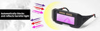 Solar Powered Welding Helmet Auto Darkening Welding Goggles LCD Welder Glasses for TIG MIG MMA Plasma Welder Glasses