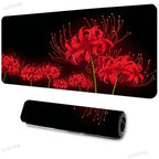 Accessories Long Mousepad Red Spider Lily Mouse Pad XXL Desktop Keyboard Table Pads Large Game Rubber Anti-slip DeskMat Computer