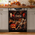 Halloween Dishwasher Magnet Cover Waterproof Appliance Magnetic Panel Reusable Kitchen Decor for Fridge Washer Door
