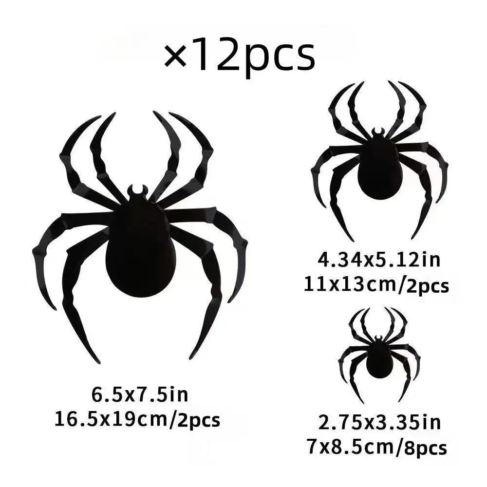 DIY Halloween Bat Decoration 3D PVC Bat Wall Sticker Black Bat Wallpaper Halloween Real Horror Prop