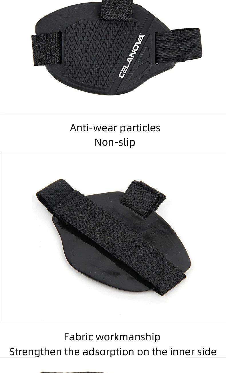 Motorcycle Universal Shifter Anti-Slip Pad-Heavy-Duty Rubber Boot Cover-Adjustable Protective Shoe Cover for Safe Gear Shifting