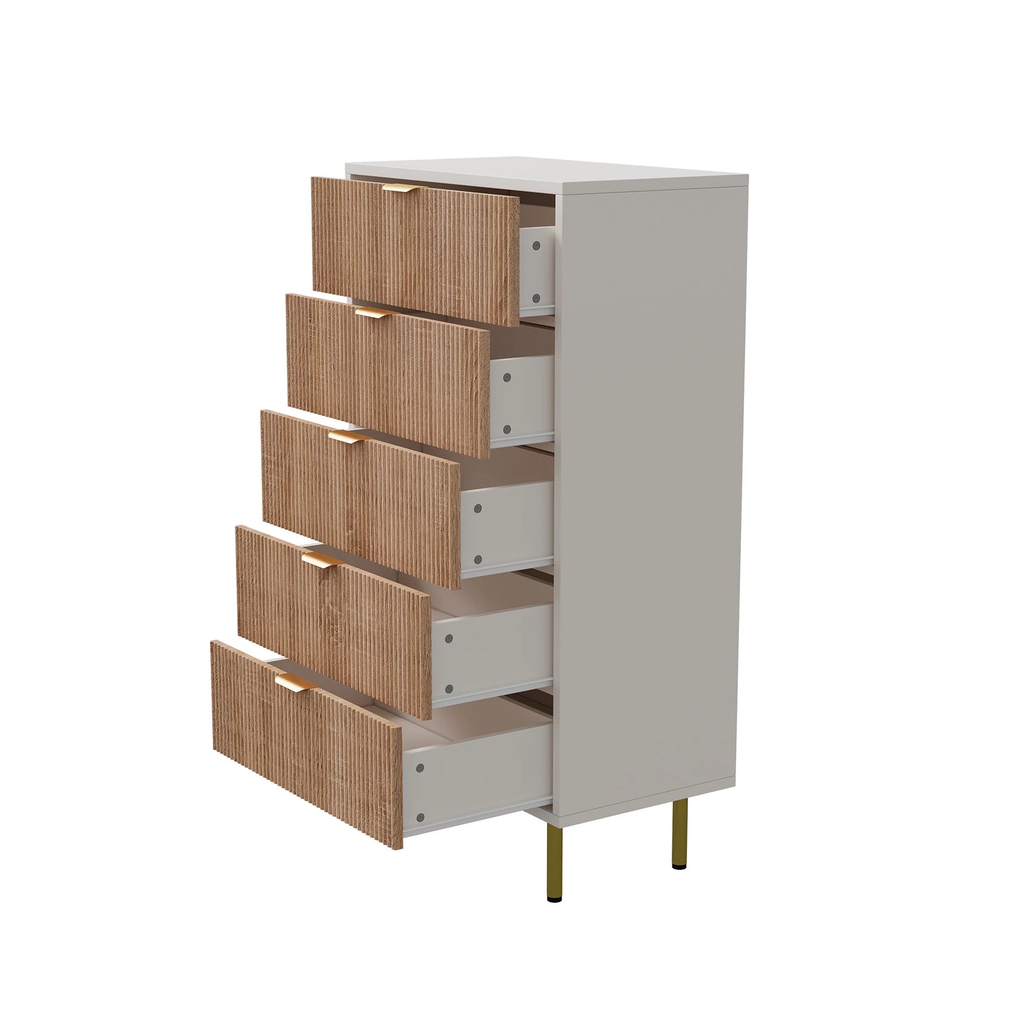 Rosahqnda Modern Drawer Cabinet,5 Drawers,Chest of Drawers,Sideboard,Bedside table,for Living Room,Entryway,Hallway,Wooden