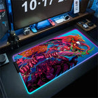 Alfombrilla de escritorio grande para teclado PC gamer XXL 900x400 RGB Alienware, alfombrilla de ratón gaming LED, accesorios de ordenador, Tapis De Souris Mousepads