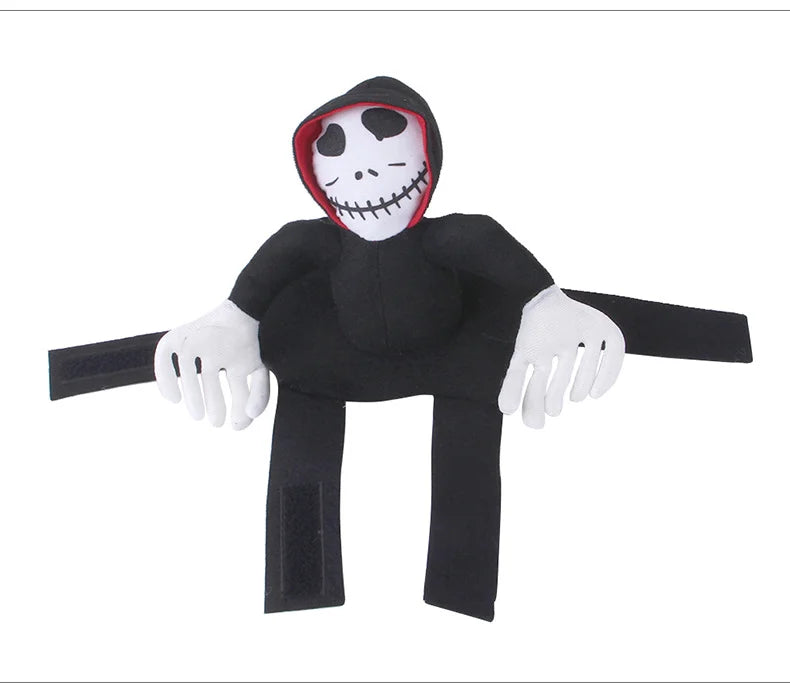 Halloween Pet Cosplay Costume Scary Doll Horseback Riding Outfit Dog Cat Spooky Pet Halloween Attire Dress Up Party Dog Vest