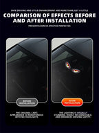 Cool DEMON EYE Ambient Light Solar Powered Breathing Neon Light Car Decoration Rear Windshield Atmosphere Lights Car Accessories