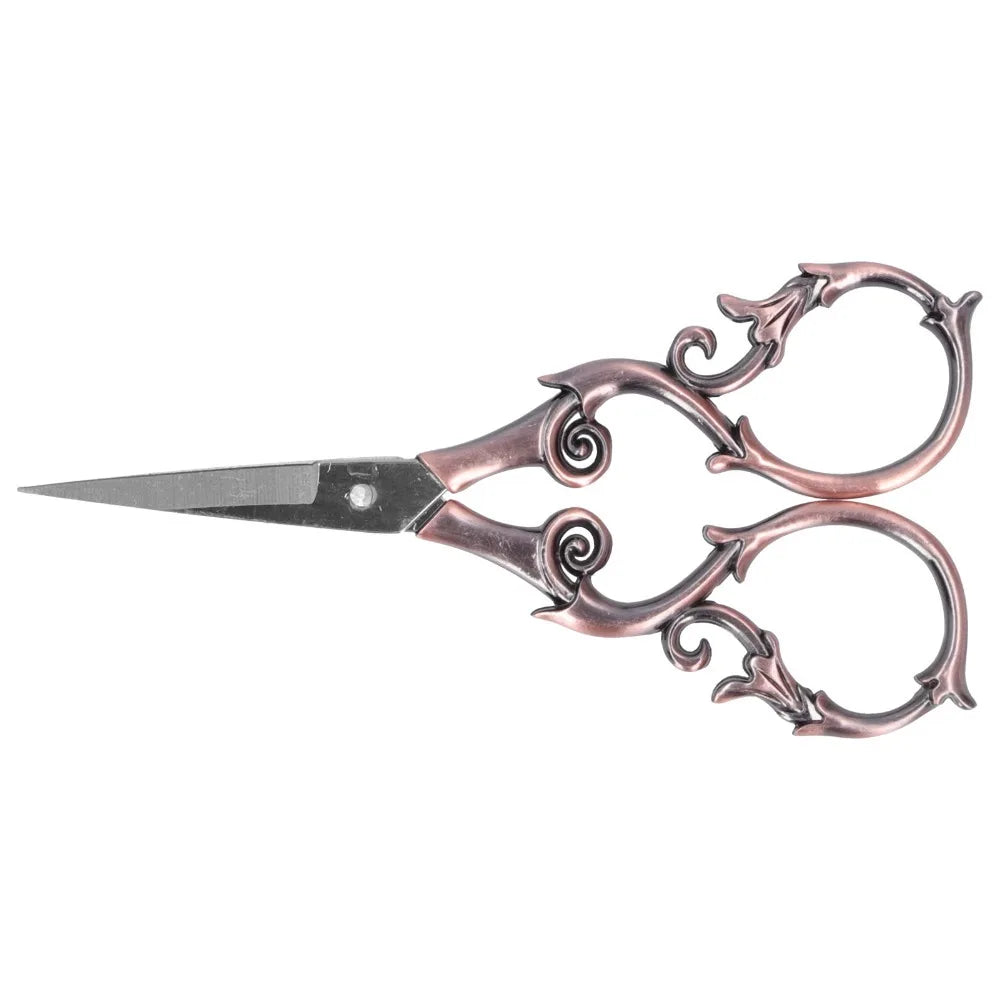 Portable Stainless Steel Retro Scissors Gourd Shape 4.3 Inch Embroidery Scissors Sewing Scissors Needlework Art