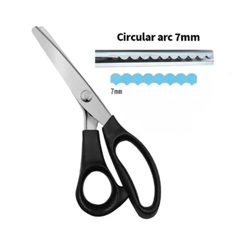 Tailor Scissors Pinking Shears Zig Zag Sewing Cut Serrated Lace Scissors Sewing Accessories Fabric Scissors DIY Sewing Tool
