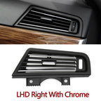 LHD RHD Car Front Rear Air Conditioning Chromed AC Vent Grille Outlet Cover Panel For BMW 5 Series F10 F11 F18 520i 523i 525i