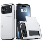 Case For iPhone 18 Pro Max 18 Pro 17 Pro Max 17 17e 16e Wallet Card Holder Slide Slot Slim Hard PC Heavy Duty Protective Cover
