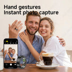 R10 Smart Ring with Charging Case Multi-color Ring Men Women Health Sleep Heart Rate Monitoring IP68 Waterproof Multi-sport Mode