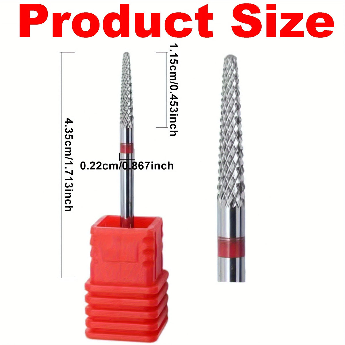 3/32" Quality Professional Tungsten Carbide Dead Skin Remover Nail Drill Bits Safe Carbide Nail Cleaning Drill Bit For Dead Skin