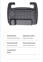 Car Steering Wheel Tray With Car Gap Filler Organizer Food Tray For Eating In Car Laptop Desk Travel Car Interior Accessories