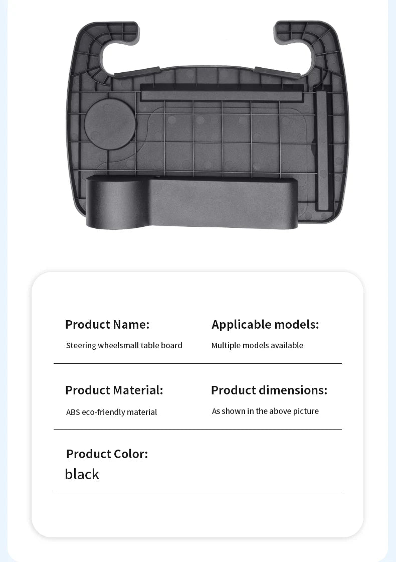 Car Steering Wheel Tray With Car Gap Filler Organizer Food Tray For Eating In Car Laptop Desk Travel Car Interior Accessories