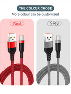 USB TYPE C Cable 5A Super Fast Charge Cable for iPhone 15 16 17 Full Range Huawei Samsung Oppo OnePlus Universal USB C Extension