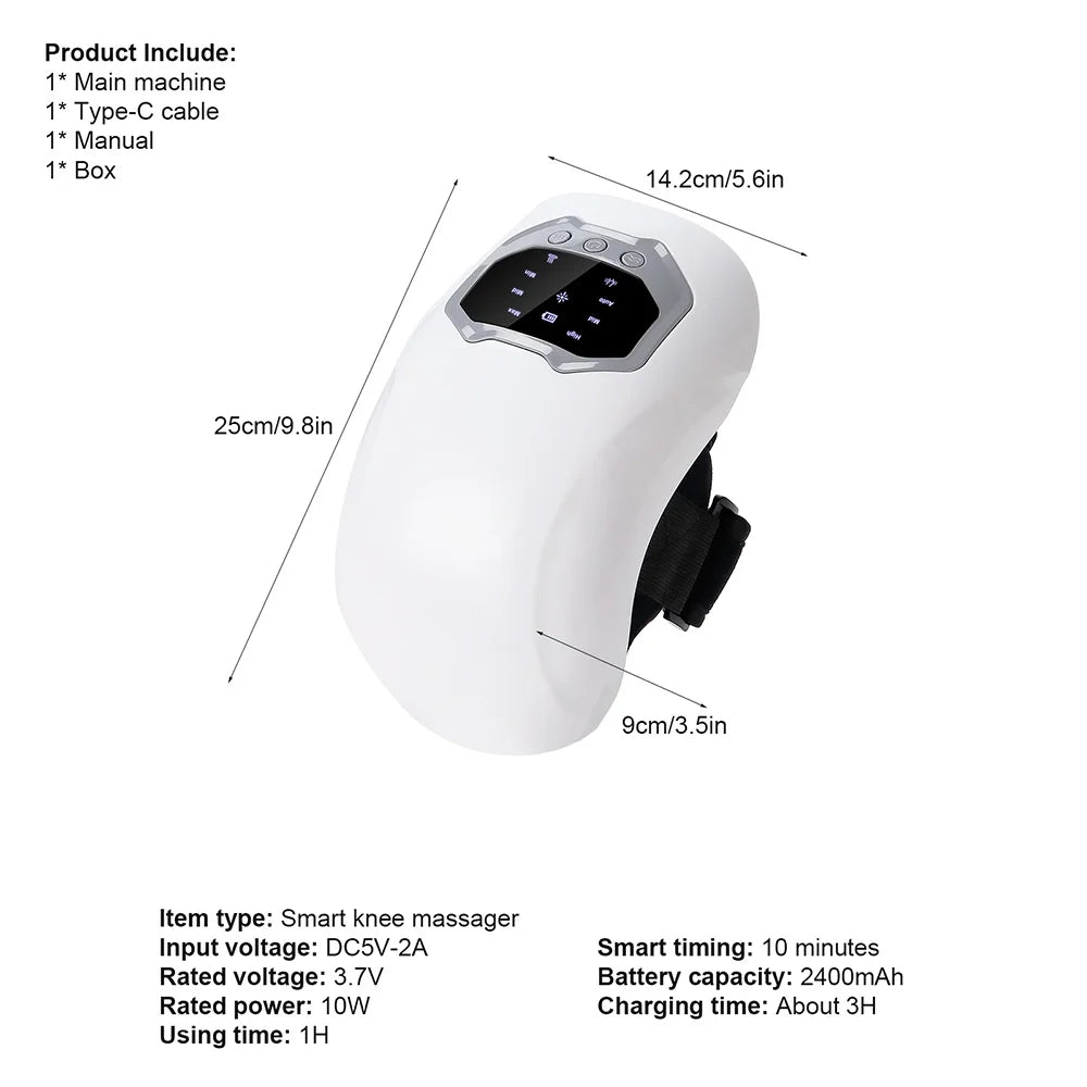 Wireless Smart Knee Massager Vibration Air Pressure Kneading Knee Massage Machine Electric Elbow Shoulder Knee masajeador