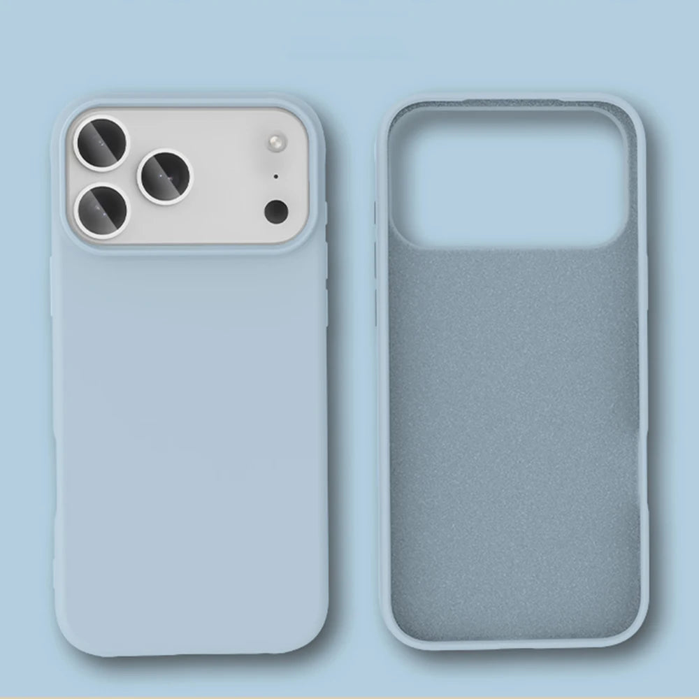Shockproof Soft Liquid Silicone Phone Case For iPhone 18 17 Air 16 16E 15 14 13 12 11 Pro Max Plus Skin Feeling Protection Cover