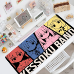 Anime B-Bocchi The Rock! Mouse Pad Large Cute Non-slip Lockedge Desktop Computer Desk Mat Keyboard MousePad Office Gamer Student