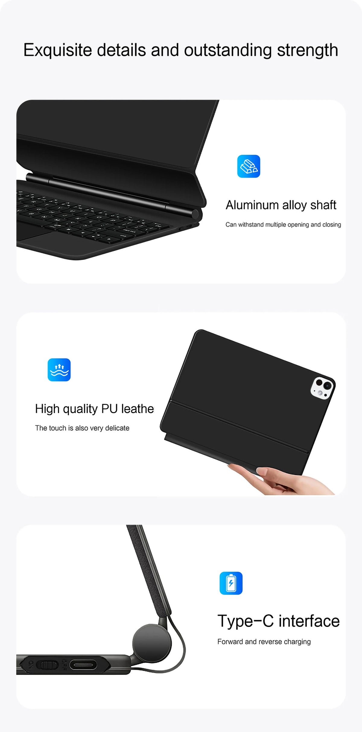 Magic Keyboard for iPad Pro 11 13 M5 Case for iPad Air 11 13 Inch M4 2026 M3 M2 Funda iPad 10th Gen 11th A16 Air 5 4 Smart Cover