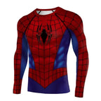 2026 Spider Graphic Vintage Print Compression Long Sleeve T Shirt Quick Dry Sports Fitness Workout Training Top Family Matching
