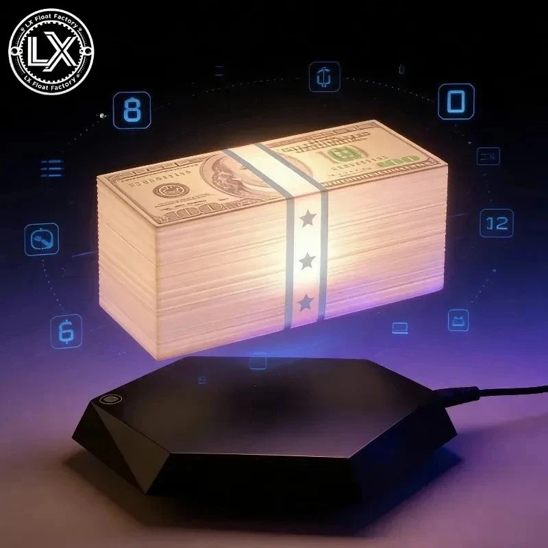 Floating Money Lamp Light Maglev Golden Lantern Grand Theft Auto Game Peripheral TK Same As Grand Theft Auto Gifts for Gamers